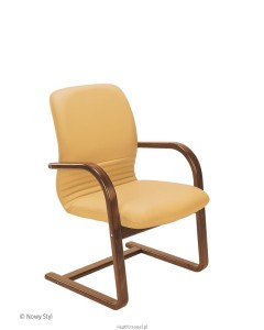 Fotel MIRAGE extra Nowy Styl, komfortowy, wygodny, płoza z drewna, C10