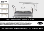 Pakiet Składanych Stołów RICO-3 alu  ((( 9 szt ))) - Nowy Styl C22
