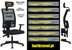 Krzesło TAKTIK-MESH HRUA Nowy Styl, dla wysokich, ergonomiczny, komfortowy, wygodny w 24h