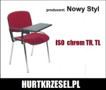 Krzesło dla biur ISO, wygodne, stos  10 szt, atesty, Nowy Styl chrom C10