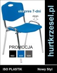 Krzesło ISO plastic, sztaplowalne, atest REMODEX, Nowy Styl chrom C10
