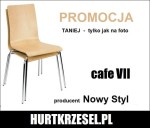 Krzesło CAFE VII  Nowy Styl sklejka bukowa chrom - kolory także laminaty,  4L  C10