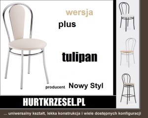Krzesło TULIPAN PLUS, tapicerowane - kolory, Nowy Styl  C10.wu