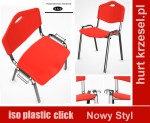 Krzesło ISO plastic, click Nowy Styl sztaplowalne, atest REMODEX, cr C10
