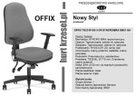 Krzesło biurowe pracownicze OFFIX  /24H/  Nowy Styl  atest REMODEX  r15 ibra, MPiPS 