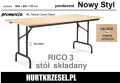 RICO stół składany Nowy Styl promocja  wymiary 1800 x 800 NL, ral9005 r3.jpg
