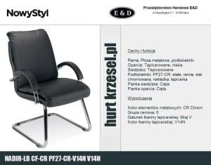 NADIR  Nowy Styl fotel do gabinetu konferencyjnego cf cr lb C10.wu