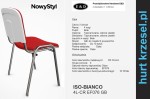 Krzesło ISO BIANCO, wygodne,  atest Ergo. Nowy Styl, C10