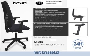Krzesło TAKTIK , wygodne, Nowy Styl, atest REMODEX, active, r19  C10