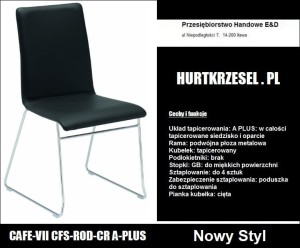 Krzesło konferencyjne CAFE, Nowy Styl, VII A PLUS, tapicerowane. sklejka krzesła cfs  C10.wu