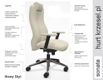 Fotel SONATA HRU komfort, ergonomia, zagłówek, Nowy Styl, atesty,  es  C10