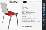 Krzesło ISO BIANCO, wygodne,  atest Ergo. Nowy Styl, C10