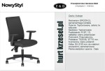 I-LINE Nowy Styl krzesło biurowe, dostępne w 24h z regulowanymi podłokietnkami, mechanizm ERGON