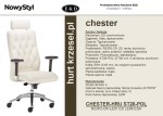 Oldschool fotel biurowy Chester Nowy Styl -  ergonomia, także dla dużych  hru  C10